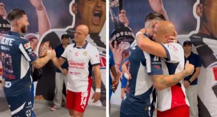 ¡Reencuentro de exmerengues! ‘Chicharito’ se funde en un emotivo abrazo con Sergio Ramos previo al Monterrey-Chivas