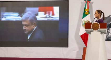 En medio de alerta económica mundial, Sheinbaum no aborda el tema y transmite video del desafuero de AMLO