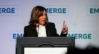 Kamala Harris reaparece y alerta "crisis constitucional" en EU; "la animamos a seguir sus charlas", ironiza la Casa Blanca