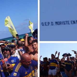 Hinchas de Boca Juniors reciben burla de sus pares de River Plate desde una avioneta en Miami
