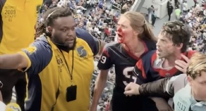 Aficionada de los Texans pelea con seguidoras de los Rams en las tribunas del Sofi Stadium y termina con el rostro ensangrentado