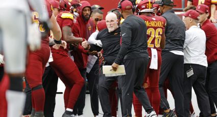 Dan Quinn, entrenador de Commanders de Washington, es embestido por el QB Marcus Mariota y sufre un corte en la nariz: "Se levantó como un campeón"
