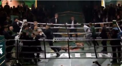 ¡Vergonzoso! Función de boxeo termina en batalla campal con un expeleador de UFC conmocionado por el hijo de su rival