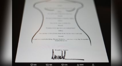 Demócratas revelan nota que Trump habría enviado a Epstein y cuya existencia ha negado