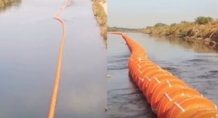 "El muro no está sólo en tierra": embajada de EU en México destaca la instalación de boyas en el río Bravo