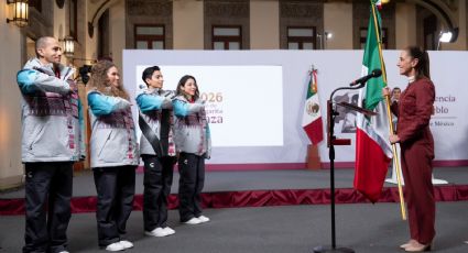 Sheinbaum abandera a la delegación mexicana que competirá en los Juegos Olímpicos de Invierno Milano-Cortina