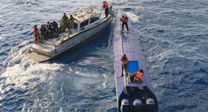 México intercepta semisumergible en el Pacífico con más de cuatro toneladas de cocaína