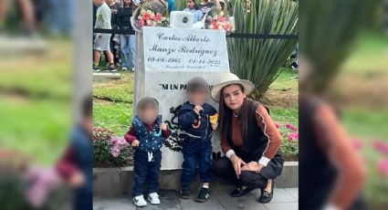 Develan placa y sombrero de mármol en honor a Carlos Manzo en Uruapan a tres meses de su asesinato