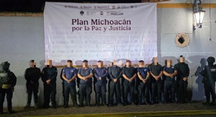 Detienen a 11 policías municipales de Ecuandureo tras impedir el retiro de bloqueos