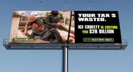 "ICE nos cuesta": protestan con vallas publicitarias en varias ciudades de Estados Unidos