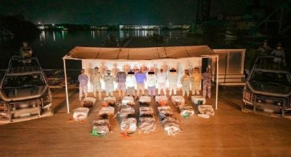 Decomisan 900 kilos de cocaína de una embarcación en Chiapas; caen seis sujetos