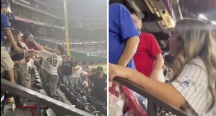 Aficionado de los Yankees recibe brutal golpiza tras provocar a un rival en la tribuna; su novia interviene y es arrojada por las escaleras