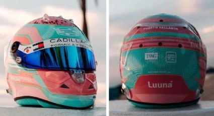 ¡Diseño espectacular! Checo Pérez luce casco especial inspirado en Miami para el Gran Premio de la ciudad