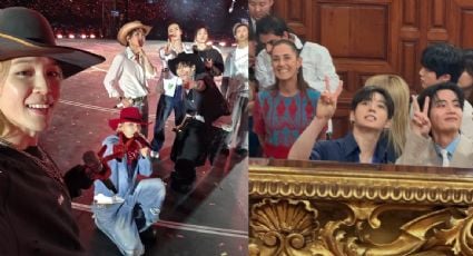 Desde una banderilla “robada", la visita a la lucha libre y sus palabras en Palacio Nacional, así la euforia por BTS en México