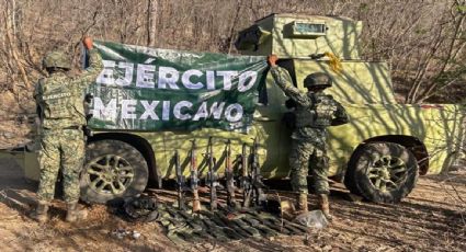 Aseguran un vehículo tipo "monstruo" y destruyen plantío de marihuana en Sinaloa