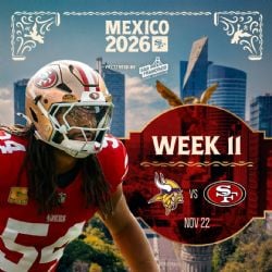 Los 49ers enfrentarán a los Vikings en el Estadio Azteca, en la jornada 11 de la temporada regular de la NFL