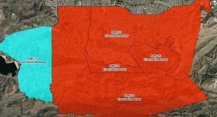 Evacúan zonas de Simi Valley, en California, por un incendio forestal; reportan que se extiende a gran velocidad