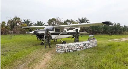EU revela que participó en el rastreo de avioneta asegurada en Tabasco con 600 kilos de drogas