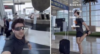 Usan el AIFA como pista de atletismo: runner presume que corrió 8 kilómetros en el aeropuerto semivacío