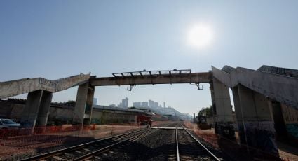 Se registra fuga de gas en la construcción del tren CDMX-Querétaro en Edomex