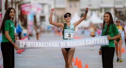 ¡Imparable! La mexicana Alegna González vuelve a ganar oro al conquistar el medio maratón de marcha de La Coruña