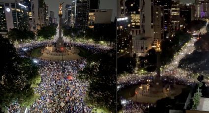 ¡Festejo multitudinario! El Ángel y Reforma lucieron abarrotados hasta la madrugada por la celebración del título de Cruz Azul