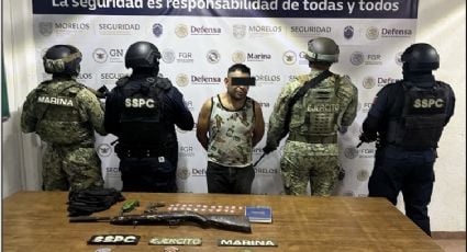 Detienen a sujeto por la privación de la libertad de menor en Morelos; le aseguran armas y droga