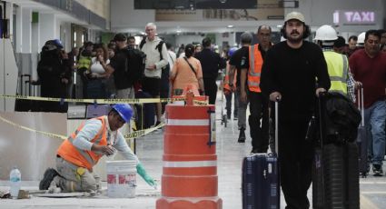 Entre polvo y grúas: el AICM acelera remodelación a horas de que Sheinbaum inaugure las obras