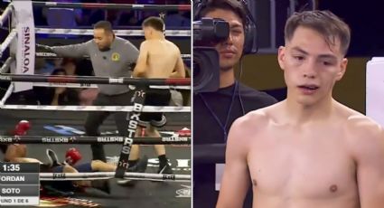 Impactante nocaut en Sinaloa: boxeador luce preocupado tras derribar a su oponente, que fue retirado en camilla
