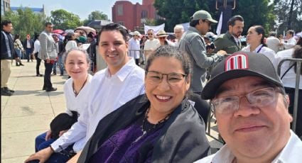 El ministro Irving Espinosa presume su asistencia junto a sus compañeros de la Suprema Corte a mitin de Sheinbaum