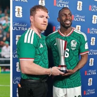 Julián Quiñones recibe el MVP de manos del ‘Canelo’ Álvarez; es el primer naturalizado en anotar