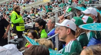 Captan a exesposo de Marina del Pilar en el partido inaugural del Mundial en el Estadio Azteca