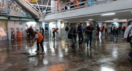 Se inunda el Metro San Lázaro tras las intensas lluvias en CDMX; "ingresó agua del exterior", afirma Rubalcava