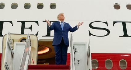 Trump presenta el nuevo Air Force One que le regaló Qatar y asegura que ningún avión presidencial lo supera