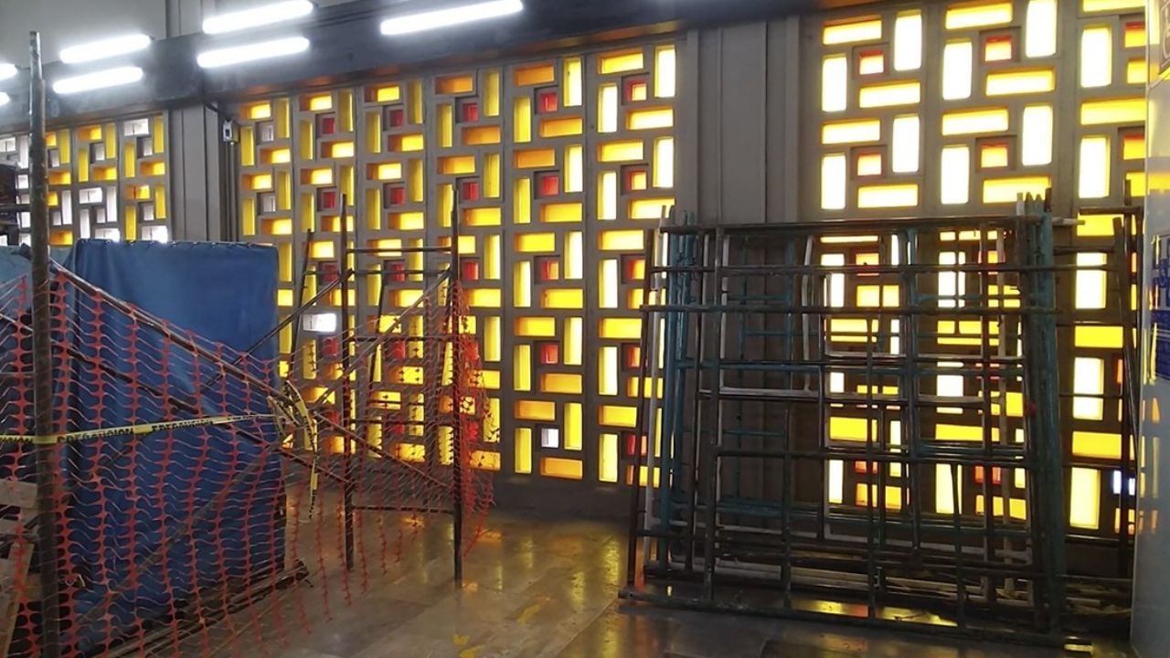 Obras artísticas del Metro, entre abandono, olvido y descuido por los trabajos de remodelación