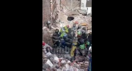 Muere persona por derrumbe de domicilio en la alcaldía Cuauhtémoc; autoridades recuperan el cuerpo