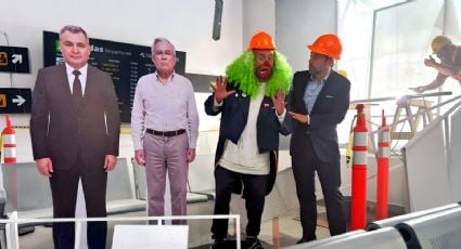 Brozo y Loret visitan el reinaugurado aeropuerto para ver cómo la frágil maqueta de la Cuarta Transformación se cae a pedazos visa por visa