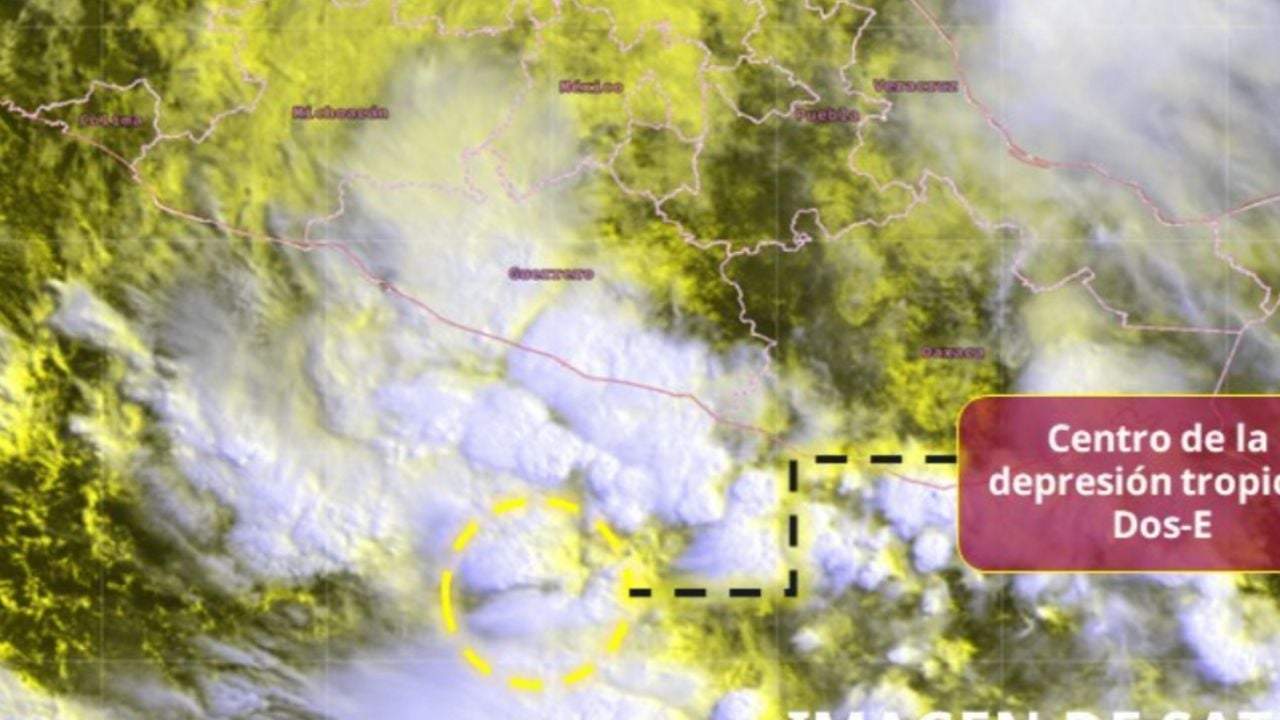 Se forma la depresión tropical "Dos-E" en el Pacífico; se in