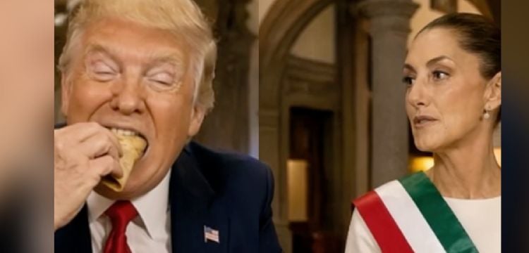 Trump publica video creado con IA en el que aparece junto a Sheinbaum