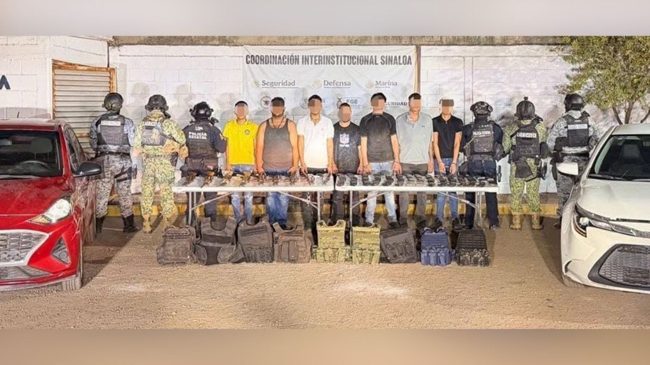 Operativo en Culiacán: aseguran armas de alto calibre y deti