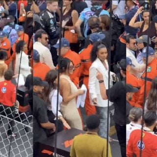 Kim Kardashian toma toalla destinada para Kimi Antonelli en el GP de Mónaco y le llueven críticas