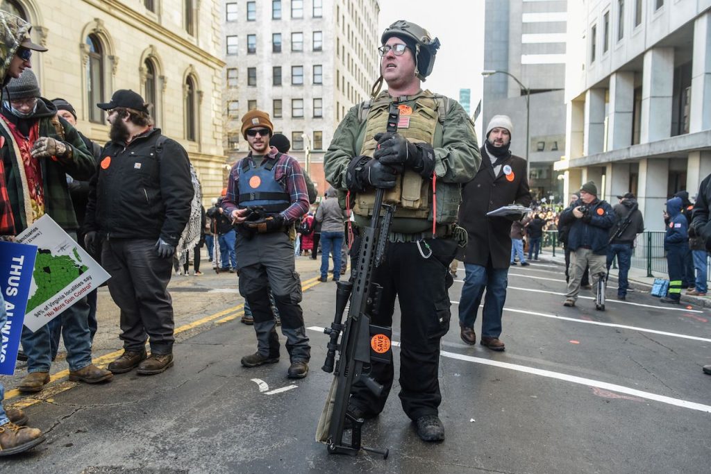 Manifestantes en la protesta proarmas / Foto: Reuters