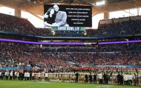 Minuto de silencio antes del inicio del Super Bowl para homenajear a Kobe Bryant y su hija