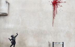 Banksy podría haber hecho un nuevo mural para San Valentín